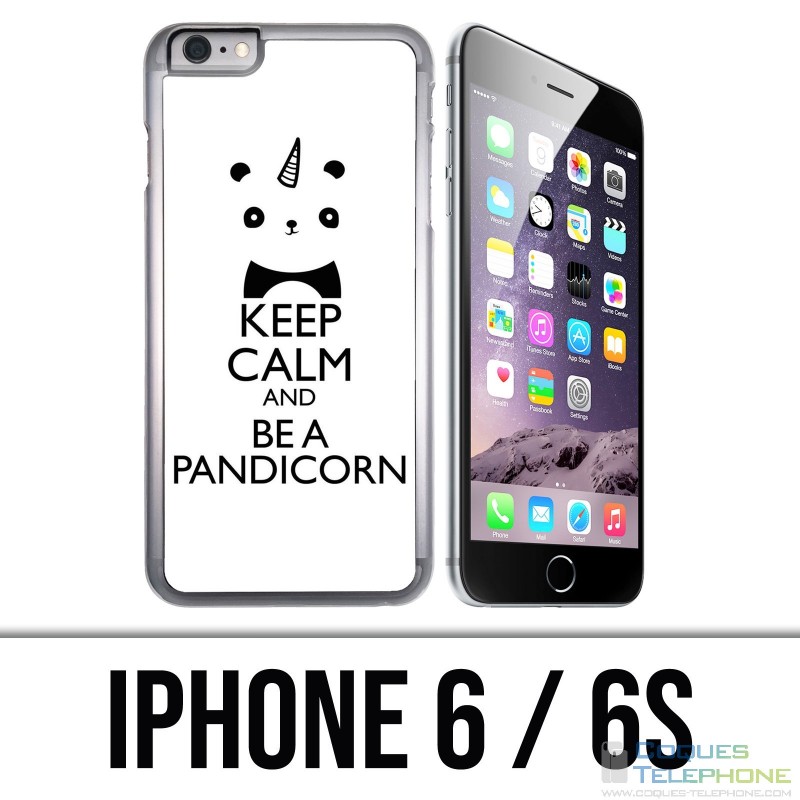 Coque iPhone 6 / 6S - Keep Calm Pandicorn Panda Licorne