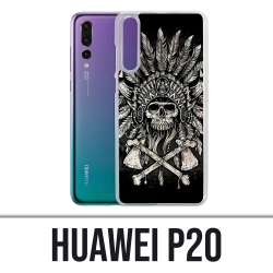 Funda Huawei P20 - Plumas de cabeza de calavera