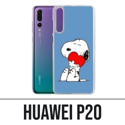 Coque Huawei P20 - Snoopy Coeur