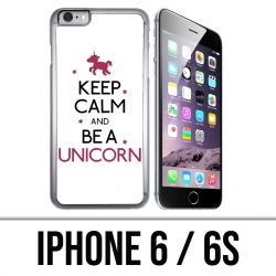 Coque iPhone 6 / 6S - Keep Calm Unicorn Licorne