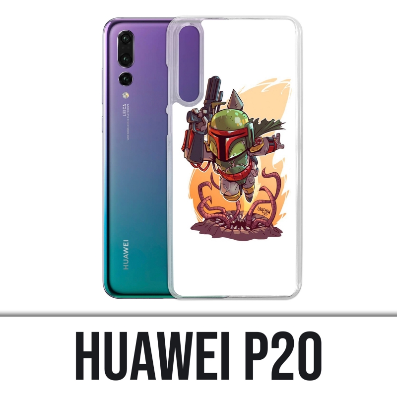 Coque Huawei P20 - Star Wars Boba Fett Cartoon