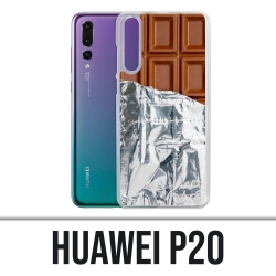 Coque Huawei P20 - Tablette Chocolat Alu