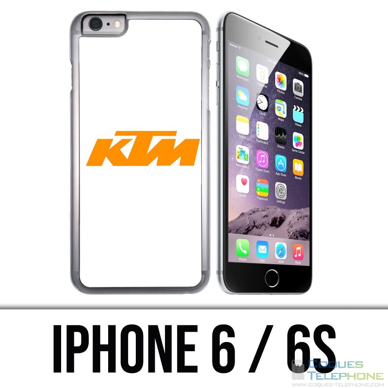 Coque iPhone 6 / 6S - Ktm Logo Fond Blanc