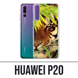 Coque Huawei P20 - Tigre Feuilles