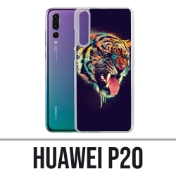 Coque Huawei P20 - Tigre Peinture