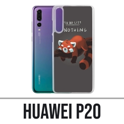 Coque Huawei P20 - To Do List Panda Roux