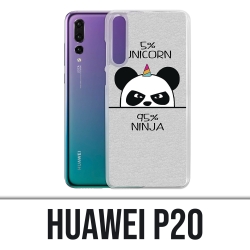 Coque Huawei P20 - Unicorn Ninja Panda Licorne