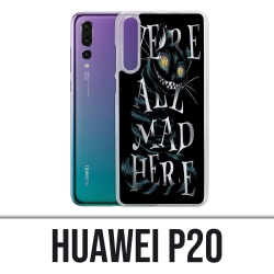 Custodia Huawei P20 - Erano tutti matti qui Alice nel paese delle meraviglie