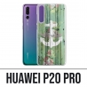 Coque Huawei P20 Pro - Ancre Marine Bois