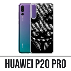 Custodia Huawei P20 Pro - Anonimo