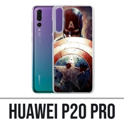 Coque Huawei P20 Pro - Captain America Grunge Avengers