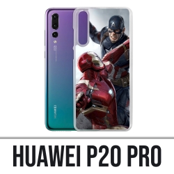 Custodia Huawei P20 Pro - Captain America Vs Iron Man Avengers
