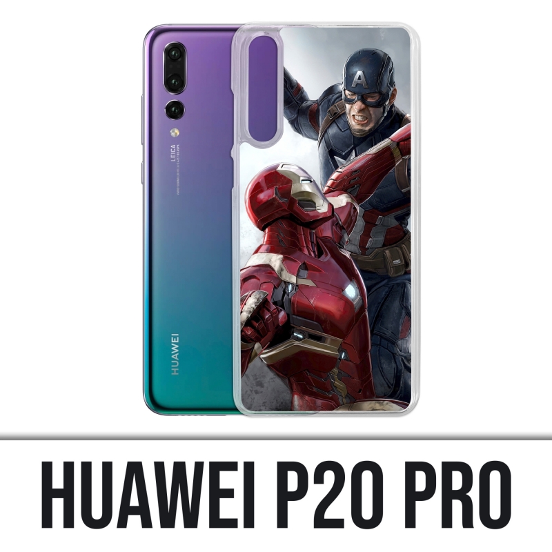 Huawei P20 Pro Case - Captain America gegen Iron Man Avengers