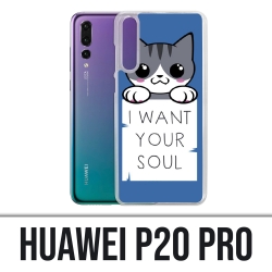 Coque Huawei P20 Pro - Chat I Want Your Soul