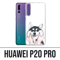 Coque Huawei P20 Pro - Chien Husky Joues