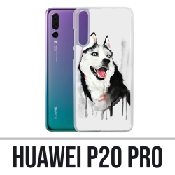 Coque Huawei P20 Pro - Chien Husky Splash