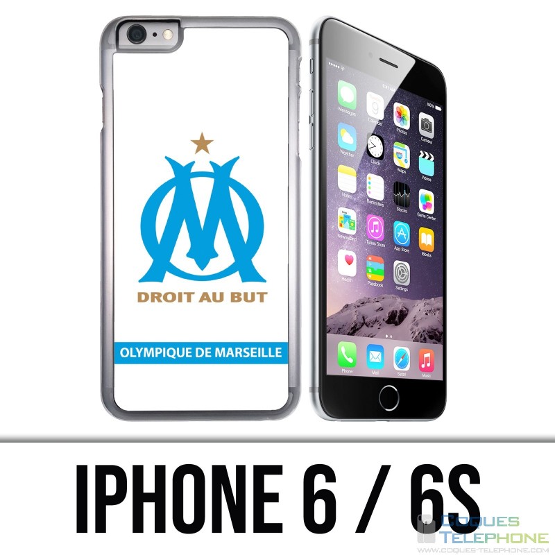 IPhone 6 / 6S Hülle - Logo Om Marseille Blanc