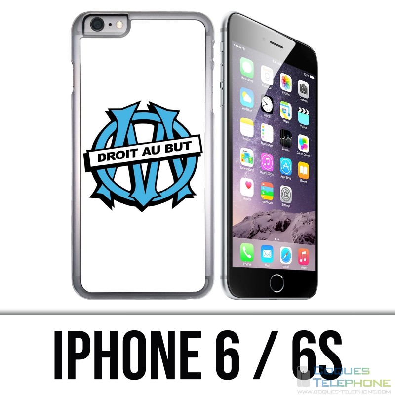 Coque iPhone 6 / 6S - Logo Om Marseille Droit Au But