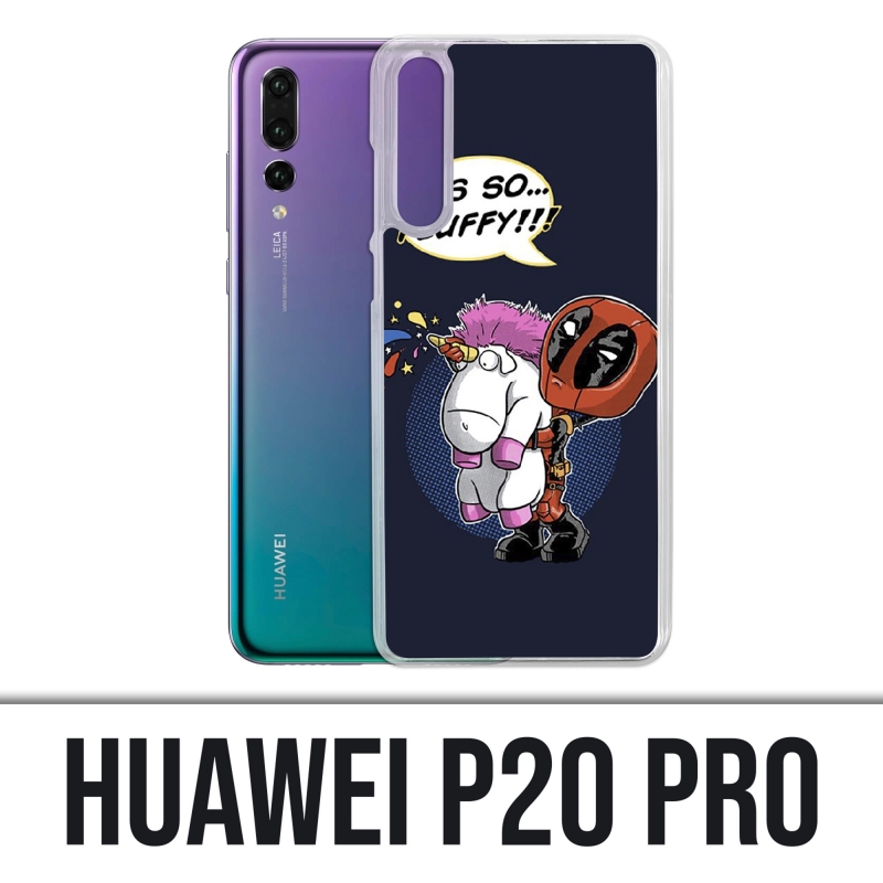 Coque Huawei P20 Pro - Deadpool Fluffy Licorne