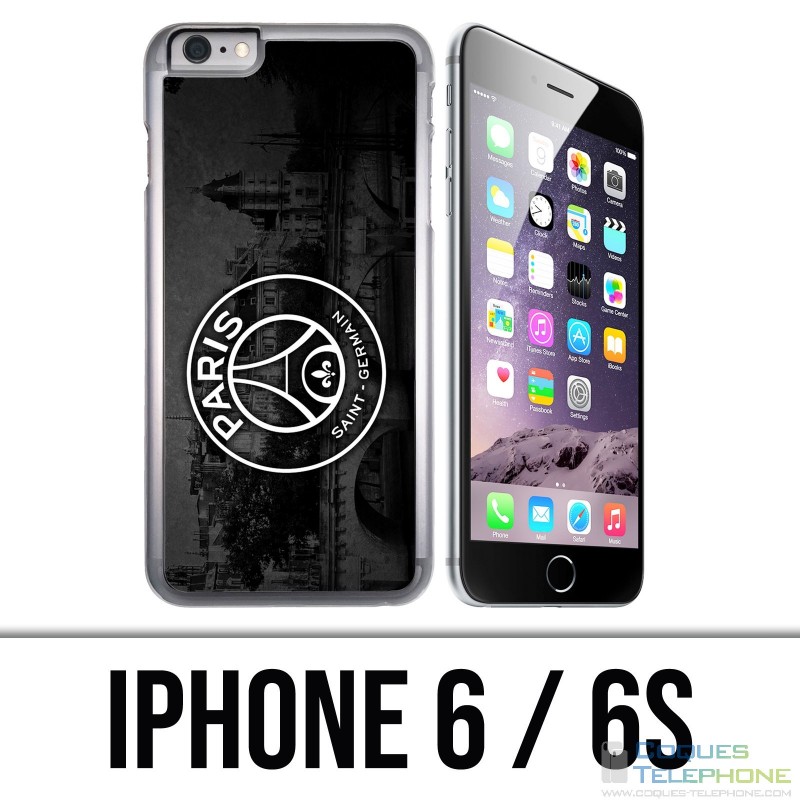 Funda iPhone 6 / 6S - Logo Psg Fondo negro