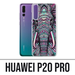 Custodia Huawei P20 Pro - Elefante azteco colorato