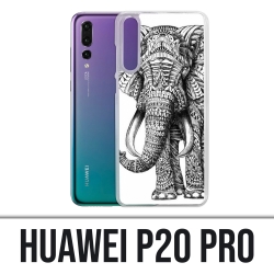 Coque Huawei P20 Pro - Éléphant Aztèque Noir Et Blanc