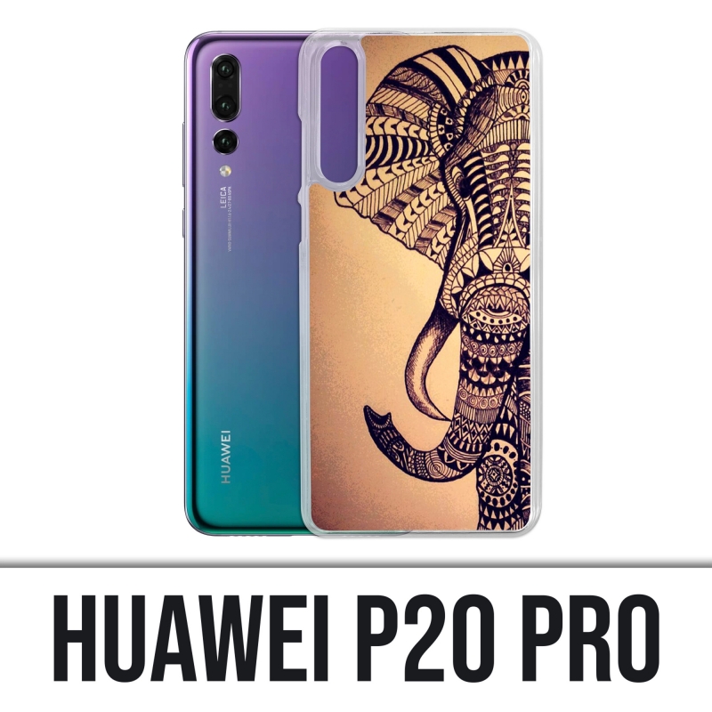 Huawei P20 Pro case - Vintage Aztec Elephant
