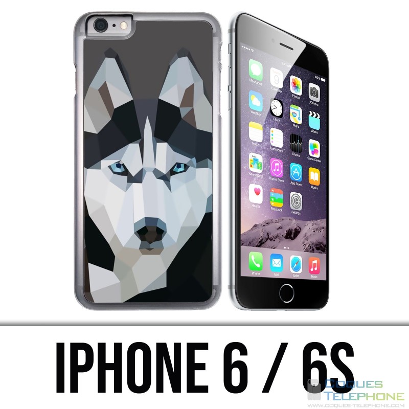 IPhone 6 / 6S Hülle - Husky Origami Wolf