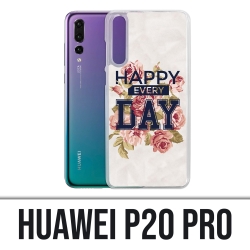 Custodia Huawei P20 Pro - Happy Every Days Roses