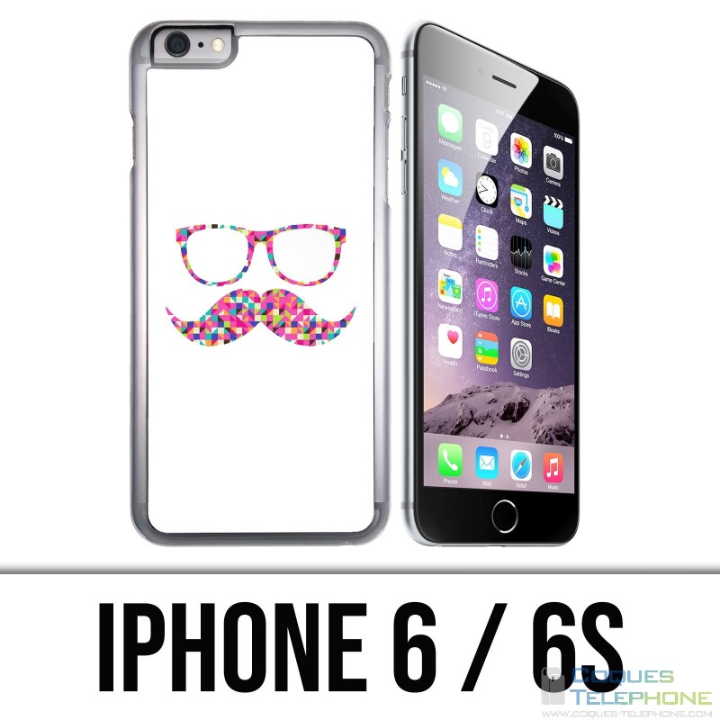 IPhone 6 / 6S case - Mustache glasses