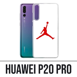 Coque Huawei P20 Pro - Jordan Basketball Logo Blanc