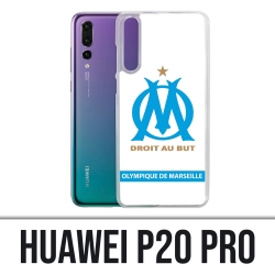 Huawei P20 Pro Hülle - Om Marseille Logo Weiß