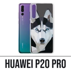 Huawei P20 Pro case - Wolf Husky Origami