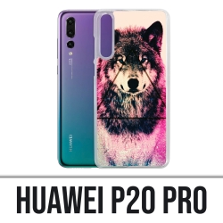 Custodia Huawei P20 Pro - Triangolo lupo