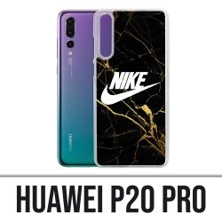 Custodia Huawei P20 Pro - Logo Nike in marmo dorato