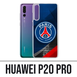 Custodia Huawei P20 Pro - Logo Psg in metallo cromato