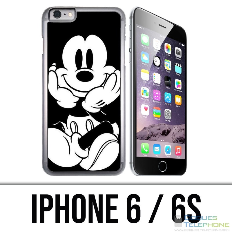 Coque iPhone 6 / 6S - Mickey Noir Et Blanc