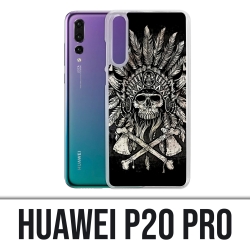 Funda Huawei P20 Pro - Plumas de cabeza de calavera