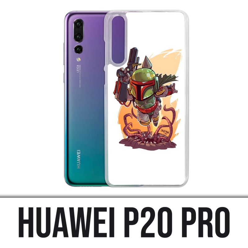 Coque Huawei P20 Pro - Star Wars Boba Fett Cartoon