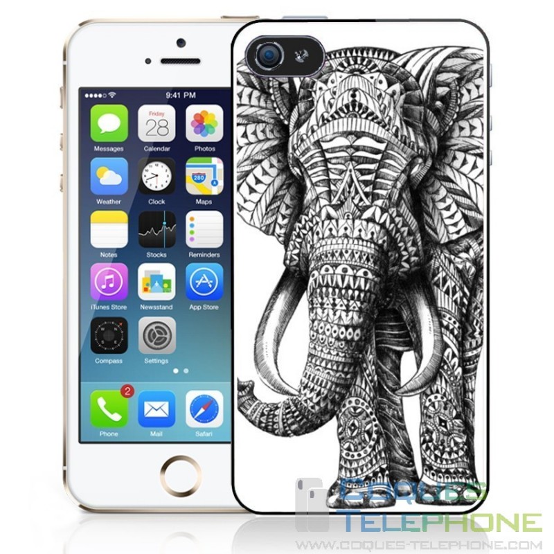 Coque téléphone Motif Azteque - Elephant