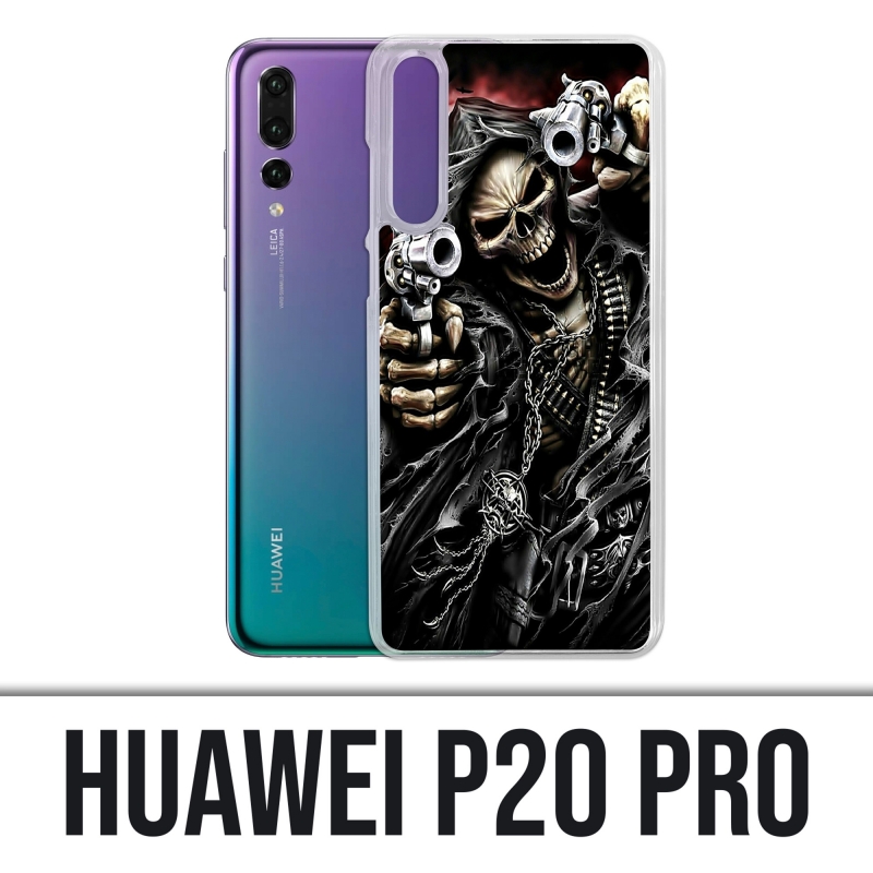 Coque Huawei P20 Pro - Tete Mort Pistolet