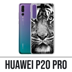 Huawei P20 Pro Case - Schwarzweiss-Tiger