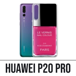 Coque Huawei P20 Pro - Vernis Paris Rose