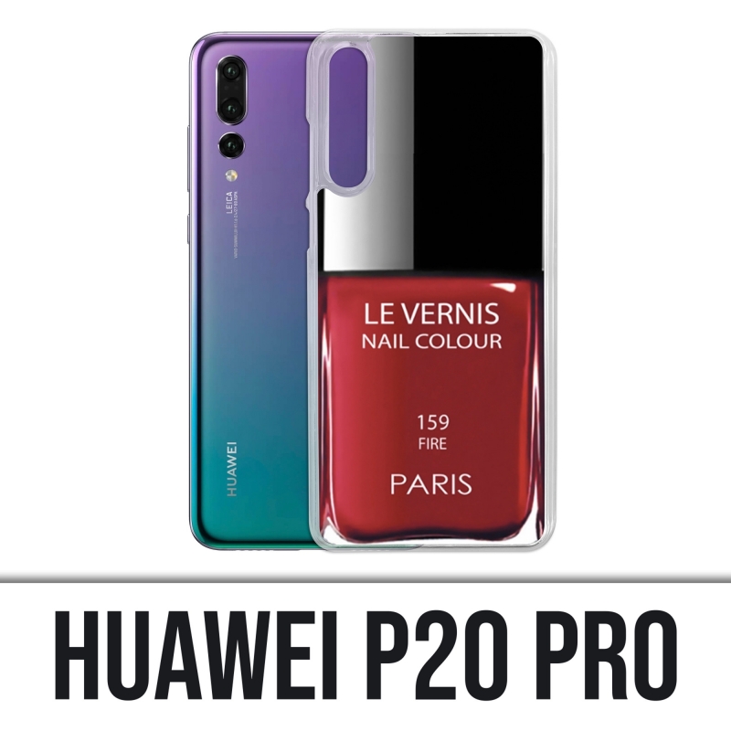 Coque Huawei P20 Pro - Vernis Paris Rouge