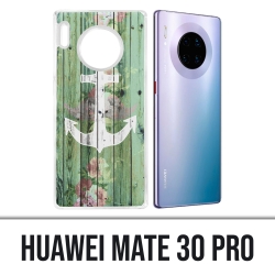 Coque Huawei Mate 30 Pro - Ancre Marine Bois