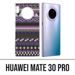 Coque Huawei Mate 30 Pro - Azteque Violet