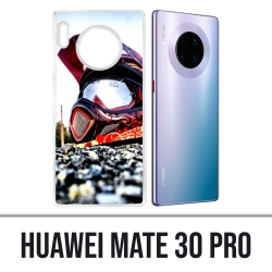 Huawei Mate 30 Pro case - Moto Cross Helmet