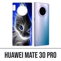 Coque Huawei Mate 30 Pro - Chat Blue Eyes