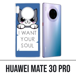 Huawei Mate 30 Pro Case - Chat Ich will deine Seele