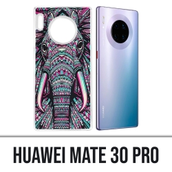 Huawei Mate 30 Pro Hülle - Bunter aztekischer Elefant